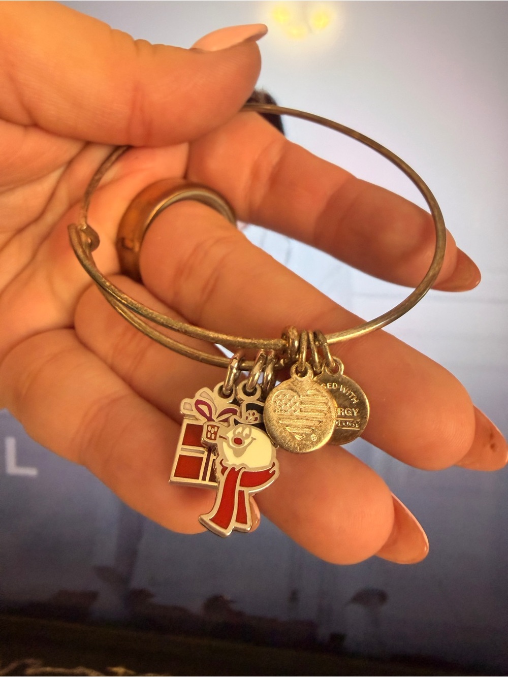 Frosty the snow man bracelet